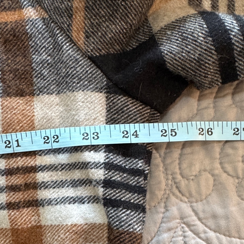 Keren Hart Plaid Belted Coatigan size XL - Picture 12 of 13